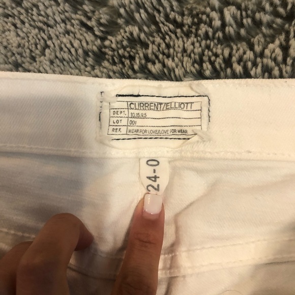 Current Elliot white Stiletto jeans size 24 - Picture 4 of 9